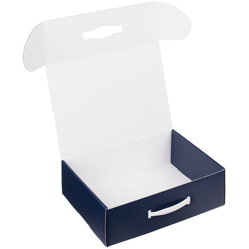 Коробка Matter Light, синяя, с белой ручкой фото 2