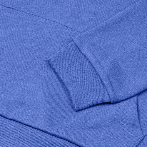 Толстовка с капюшоном унисекс Hoodie, ярко-синий меланж фото 4