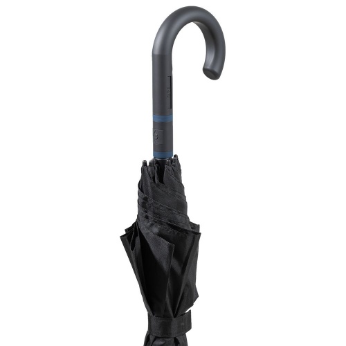 Зонт-трость с цветными спицами Color Style, синий с черной ручкой фото 6