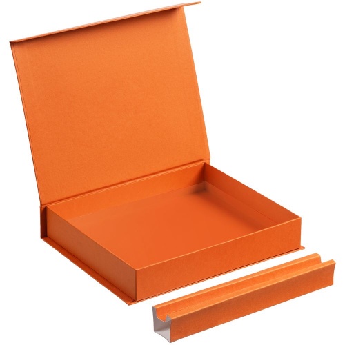 Коробка Duo под ежедневник и ручку, оранжевая фото 3