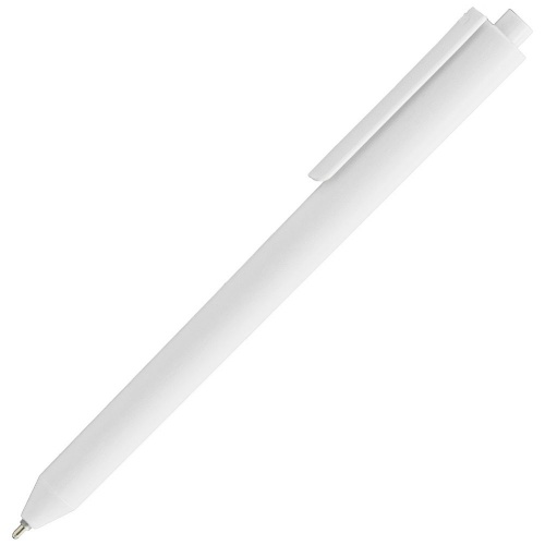 Ручка шариковая Pigra P03 Mat, белая фото 3