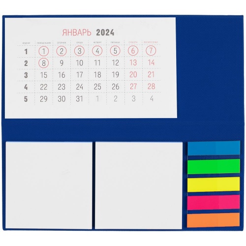 Календарь настольный Grade, синий фото 2