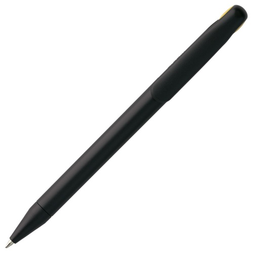 Ручка шариковая Prodir DS1 TMM Dot, черная с желтым фото 4
