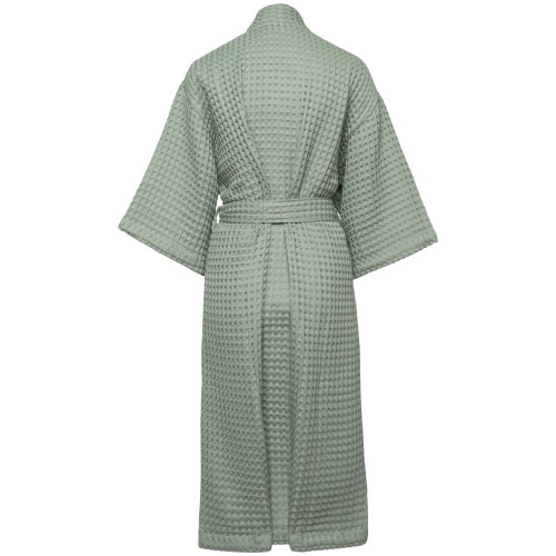 Халат вафельный женский Boho Kimono, зеленая мята фото 2