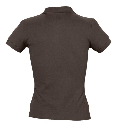 Рубашка поло женская People 210, шоколадно-коричневая фото 2