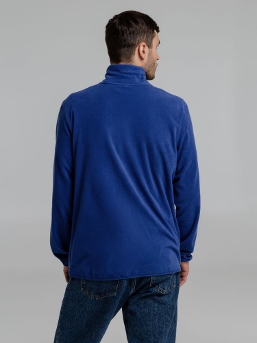 Куртка флисовая мужская Twohand, синяя фото 6