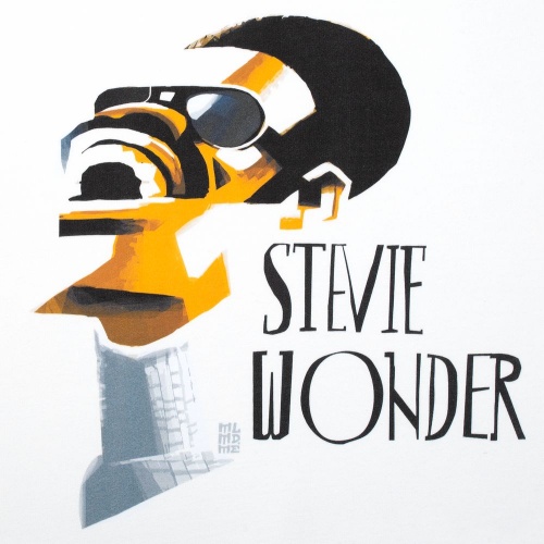 Толстовка «Меламед. Stevie Wonder», белая фото 4