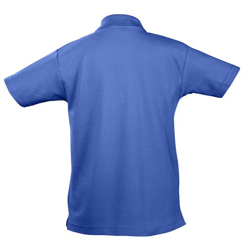 Рубашка поло детская Summer II Kids 170, ярко-синяя фото 3