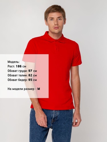 Рубашка поло мужская Virma Light, красная фото 5