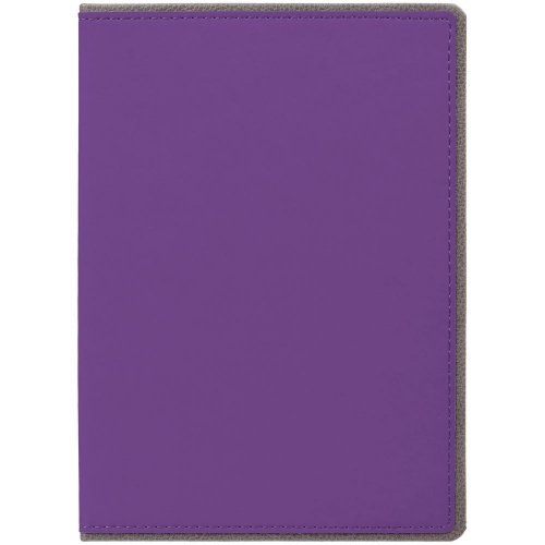 Ежедневник Frame, недатированный, фиолетовый с серым фото 3