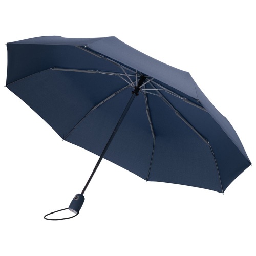 Зонт складной AOC, темно-синий фото 2