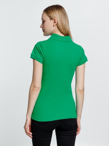 Рубашка поло женская Virma Premium Lady, зеленая фото 4