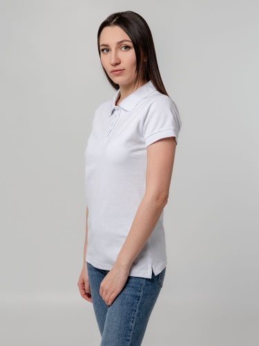 Рубашка поло женская Virma Premium Lady, белая фото 6