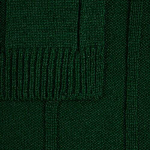 Плед Bambolay, темно-зеленый фото 3