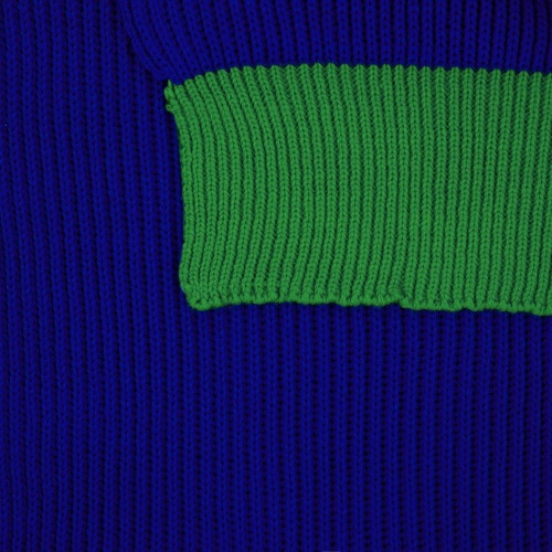 Шарф Snappy, синий с зеленым фото 2