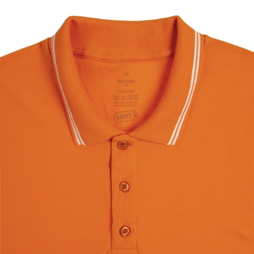 Рубашка поло Virma Stripes, оранжевая фото 3