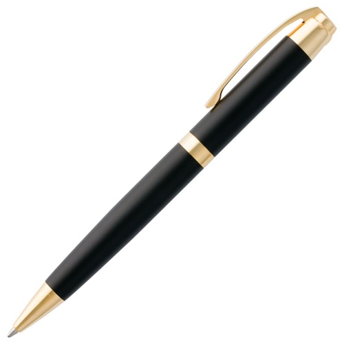 Ручка шариковая Razzo Gold, черная фото 2