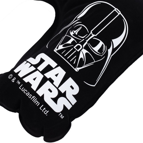 Надувная подушка под шею Darth Vader в чехле, черная фото 5