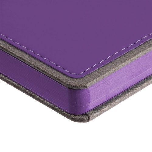 Ежедневник Frame, недатированный, фиолетовый с серым фото 5