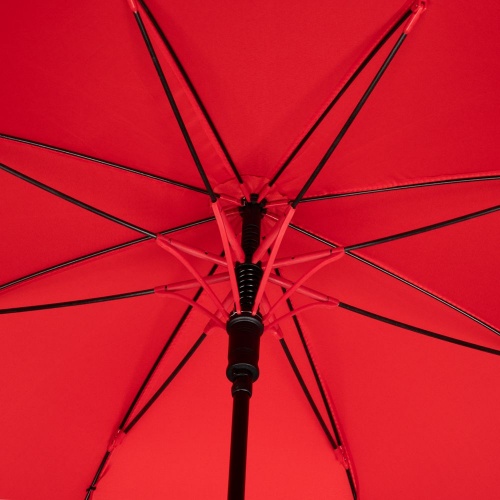 Зонт-трость Undercolor с цветными спицами, красный фото 3