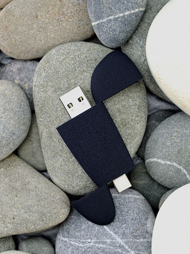 Флешка Pebble Type-C, USB 3.0, черная, 32 Гб фото 6