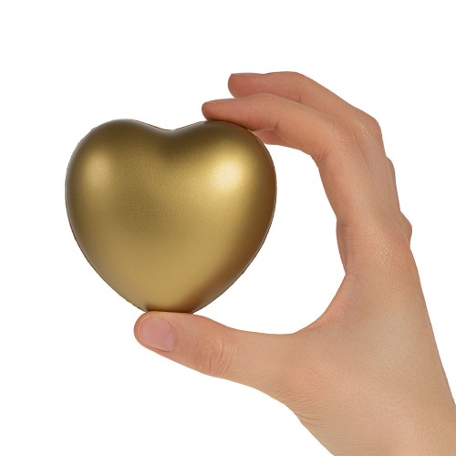 Антистресс «Сердце», золотистый ver.1 фото 2