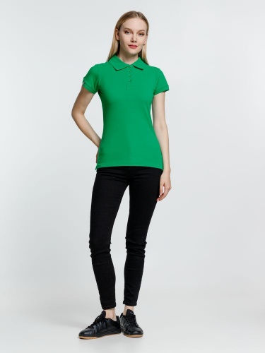 Рубашка поло женская Virma Premium Lady, зеленая фото 6