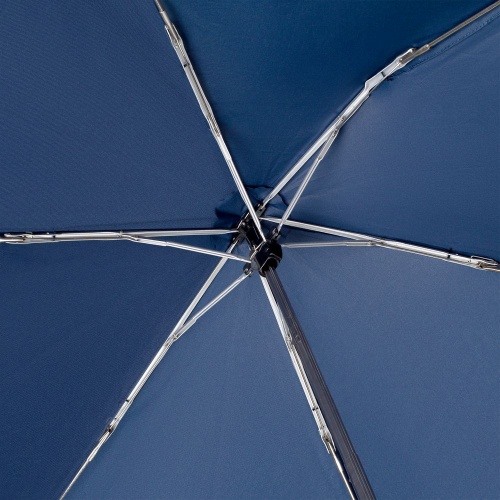 Зонт складной Carbonsteel Slim, темно-синий фото 6