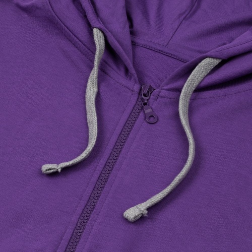 Толстовка на молнии с капюшоном Unit Siverga, фиолетовая фото 3