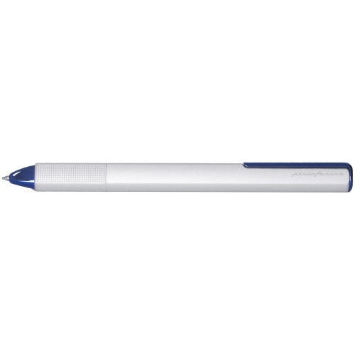 Ручка шариковая PF One, серебристая с синим фото 2