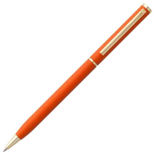Ручка шариковая Hotel Gold, ver.2, матовая оранжевая фото 2
