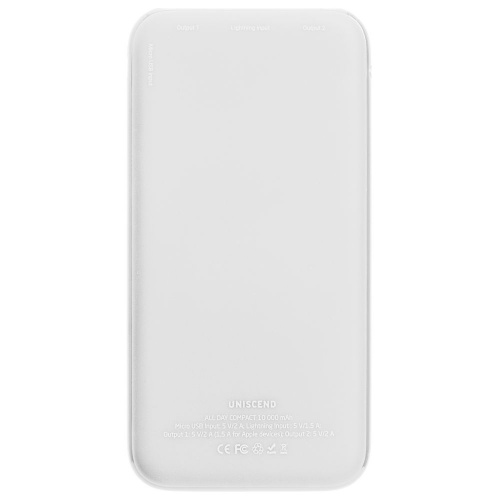 Внешний аккумулятор Uniscend All Day Compact 10000 мAч, белый фото 3