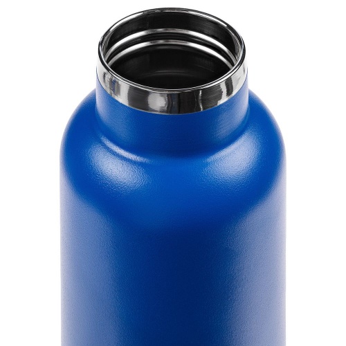 Термобутылка Bidon, синяя фото 4