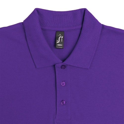 Рубашка поло мужская Summer 170, темно-фиолетовая фото 3