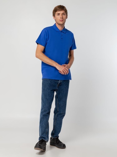 Рубашка поло мужская Spring 210, ярко-синяя (royal) фото 8