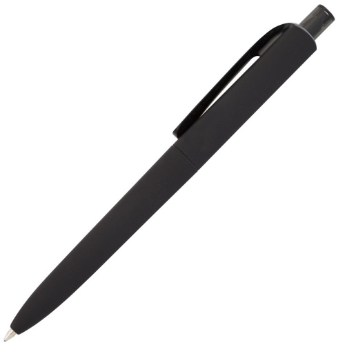 Ручка шариковая Prodir DS8 PRR-Т Soft Touch, черная фото 3