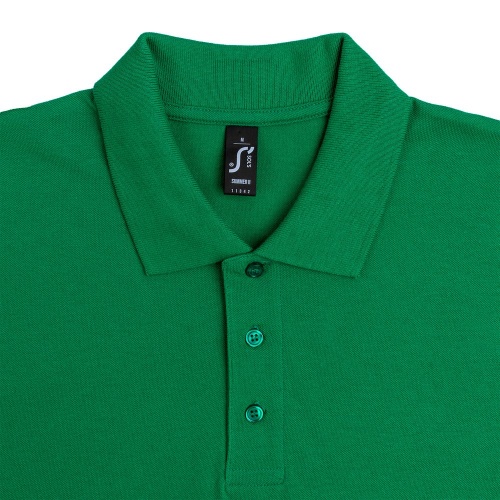 Рубашка поло мужская Summer 170, ярко-зеленая фото 3