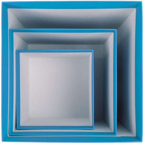 Коробка Cube, S, голубая фото 4