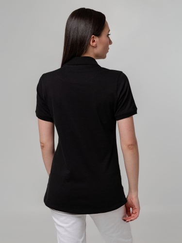 Рубашка поло женская Virma Stretch Lady, черная фото 6