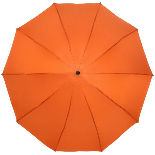 Зонт наоборот складной Stardome, оранжевый фото 2