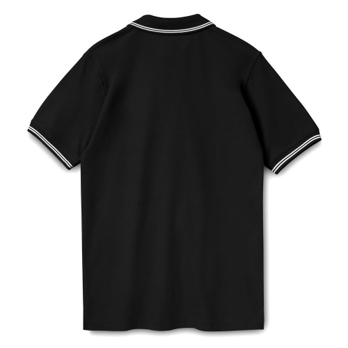 Рубашка поло Virma Stripes, черная фото 2