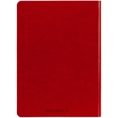 Ежедневник Slip, недатированный, красный с серым, тонированная бумага фото 3