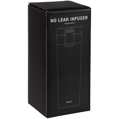 Термостакан с ситечком No Leak Infuser, черный фото 8