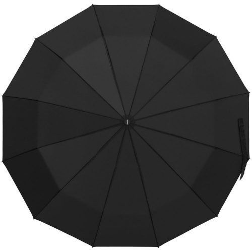 Зонт складной Fiber Magic Major, черный фото 2