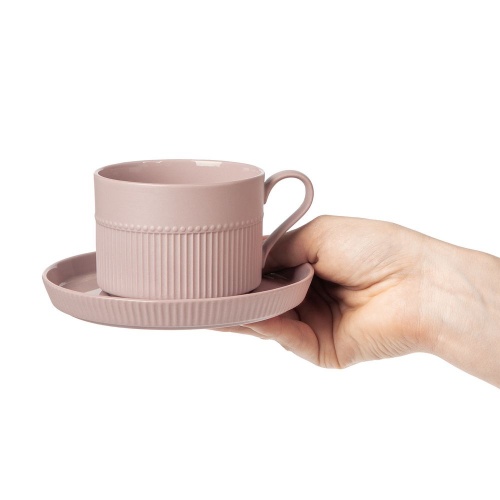 Чайная пара Pastello Moderno, розовая фото 7