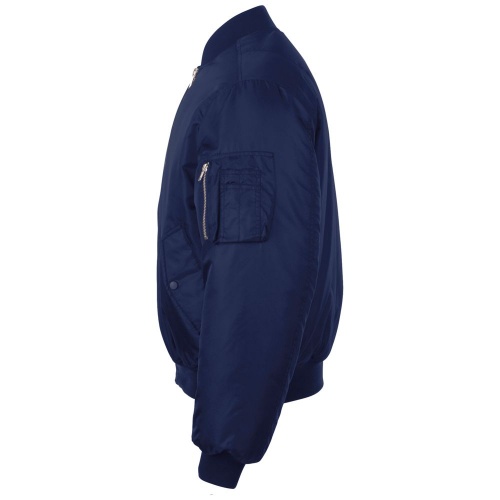 Куртка бомбер унисекс Remington, темно-синяя фото 3