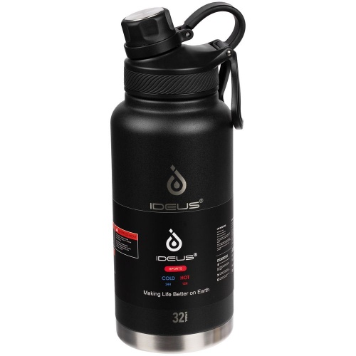 Термобутылка Fujisan XL, черная фото 14