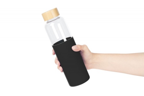 Бутылка для воды Onflow, черная фото 5