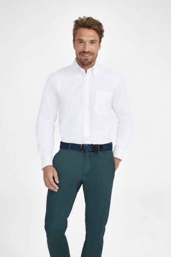Рубашка мужская с длинным рукавом Bel Air, белая фото 6