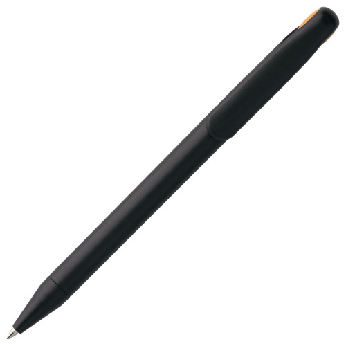 Ручка шариковая Prodir DS1 TMM Dot, черная с оранжевым фото 4